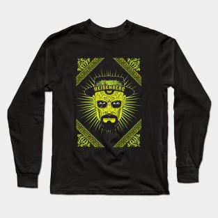 Heisenberg Skull in Green Long Sleeve T-Shirt